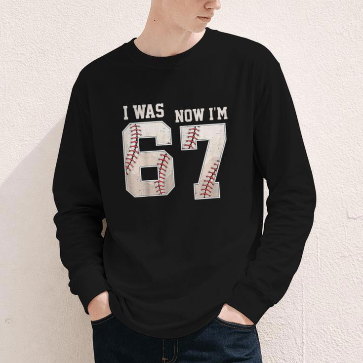I Was 6 Now I'm 7 Year Old Birthday 67 Meme Baseball Bday Youth Long Sleeve Tee I Was 6 Now I'm 7 Year Old Birthday 67 Meme Baseball Bday Youth Long Sleeve Tee