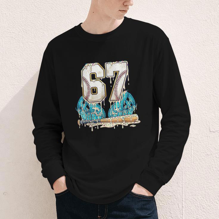 67 Baseball Drip Boys Youth Kids 6-7 Ice Cream Dripping 6 7 Youth Long Sleeve Tee 67 Baseball Drip Boys Youth Kids 6-7 Ice Cream Dripping 6 7 Youth Long Sleeve Tee