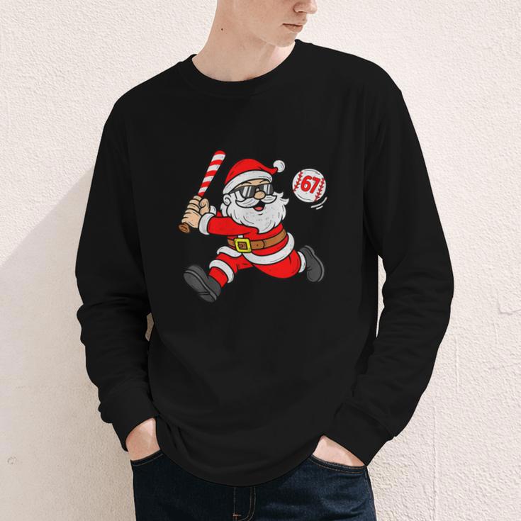 67 Baseball Santa Six Seven Meme Christmas Sport Men Boy Kid Youth Long Sleeve Tee 67 Baseball Santa Six Seven Meme Christmas Sport Men Boy Kid Youth Long Sleeve Tee