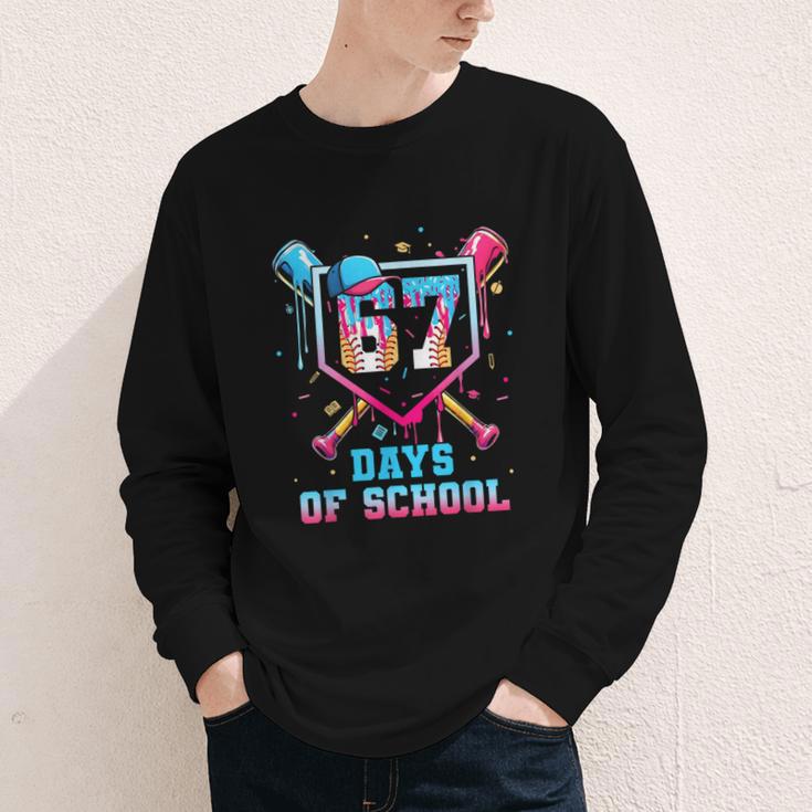 67 Days Of School 67th Day Baseball Meme Men Boys Kids Youth Long Sleeve Tee 67 Days Of School 67th Day Baseball Meme Men Boys Kids Youth Long Sleeve Tee
