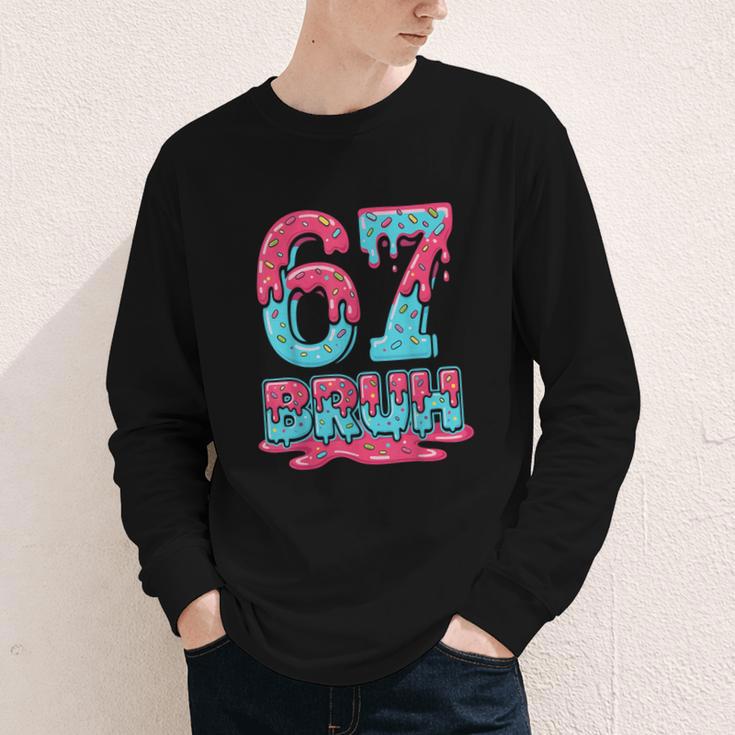67 Ice Cream Drip Baseball For Men Women Kids Youth Long Sleeve Tee