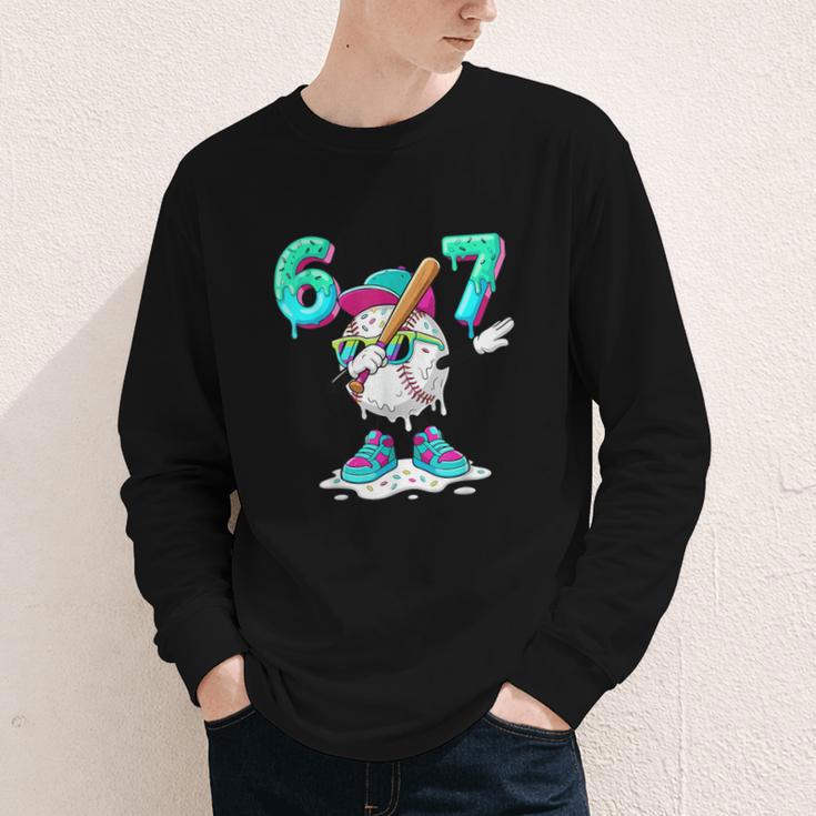 67 Meme Six Seven Meme Baseball Dapping Ice Cream Drip Youth Long Sleeve Tee 67 Meme Six Seven Meme Baseball Dapping Ice Cream Drip Youth Long Sleeve Tee
