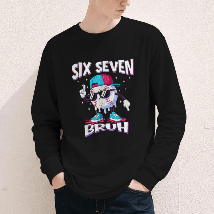 67 Meme Six Seven Baseball Ice Cream Drip Girls Boys Youth Long Sleeve Tee 67 Meme Six Seven Baseball Ice Cream Drip Girls Boys Youth Long Sleeve Tee