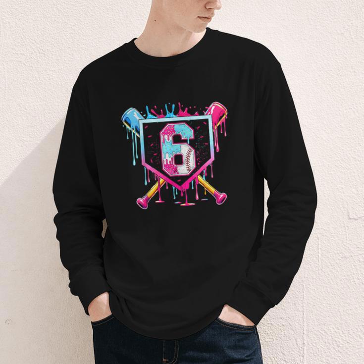 6th Birthday Boys Baseball Ice Cream Drip Boys Baseball Youth Long Sleeve Tee 6th Birthday Boys Baseball Ice Cream Drip Boys Baseball Youth Long Sleeve Tee