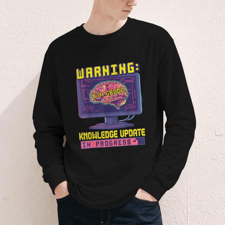 6th Grade Back To School Sixth Grade Smart Boys Computer Youth Long Sleeve Tee