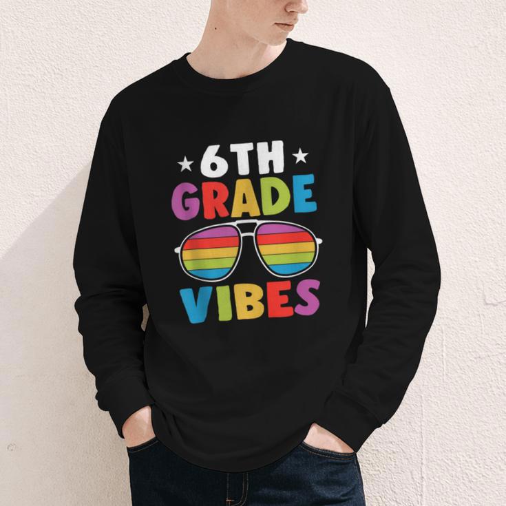 6th Grade Back To School Sunglasses Vibes Retro First Day Youth Long Sleeve Tee 6th Grade Back To School Sunglasses Vibes Retro First Day Youth Long Sleeve Tee