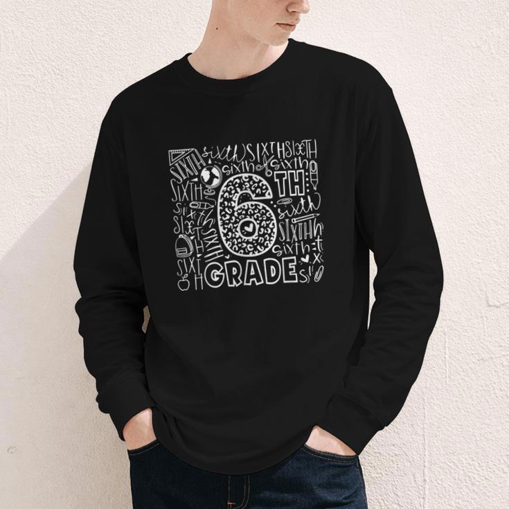 6th Grade Typography Team Sixth Grade Back To School Youth Long Sleeve Tee 6th Grade Typography Team Sixth Grade Back To School Youth Long Sleeve Tee