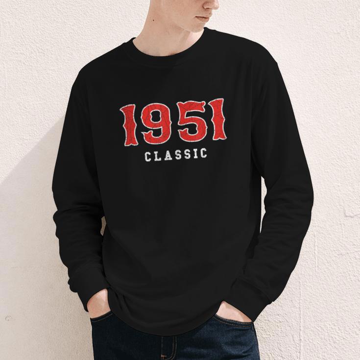 75 Year Old 1951 Classic Baseball Fan 75th Birthday Youth Long Sleeve Tee 75 Year Old 1951 Classic Baseball Fan 75th Birthday Youth Long Sleeve Tee