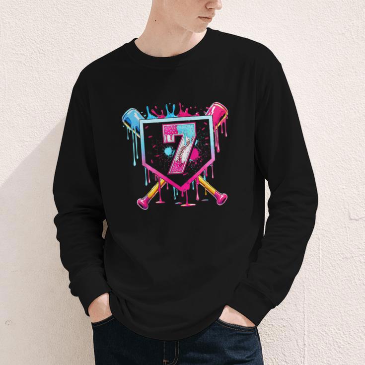 7th Birthday Boys Baseball Ice Cream Drip Boys Baseball Youth Long Sleeve Tee 7th Birthday Boys Baseball Ice Cream Drip Boys Baseball Youth Long Sleeve Tee