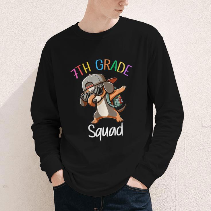 7th Grade Squad Dachshund Dabbing Kids Back To School Youth Long Sleeve Tee 7th Grade Squad Dachshund Dabbing Kids Back To School Youth Long Sleeve Tee