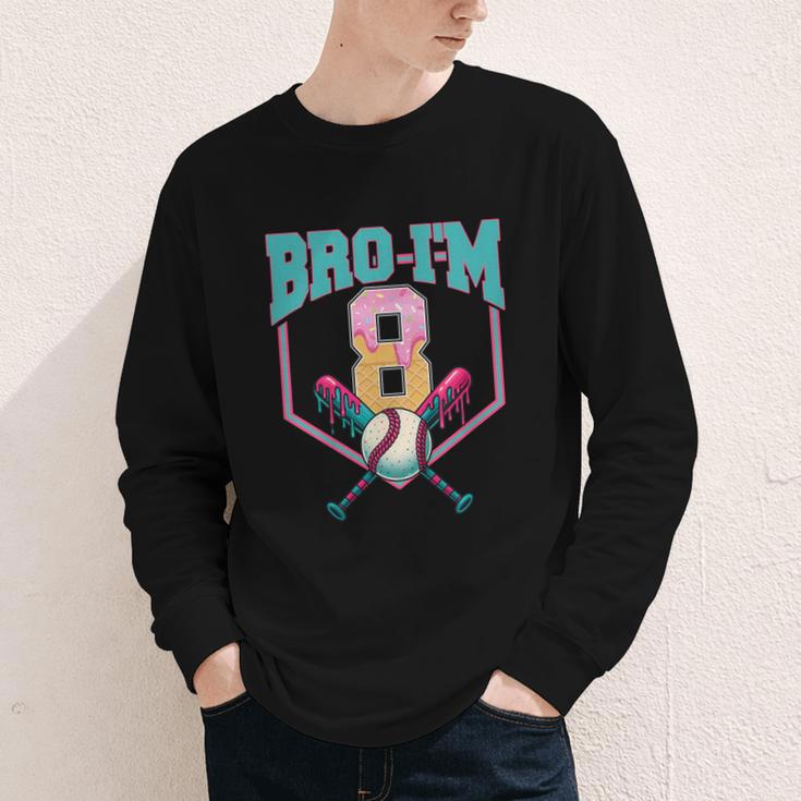 8th Birthday Boy Bro I'm 8 Years Old Baseball Theme Youth Long Sleeve Tee 8th Birthday Boy Bro I'm 8 Years Old Baseball Theme Youth Long Sleeve Tee