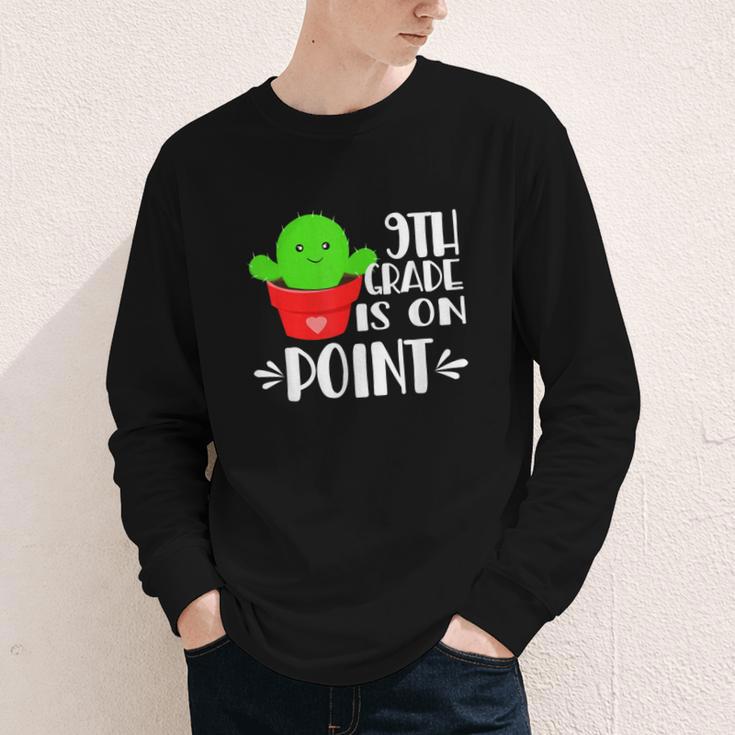 9th Grade Is On Point Cactus Back To School Youth Long Sleeve Tee 9th Grade Is On Point Cactus Back To School Youth Long Sleeve Tee