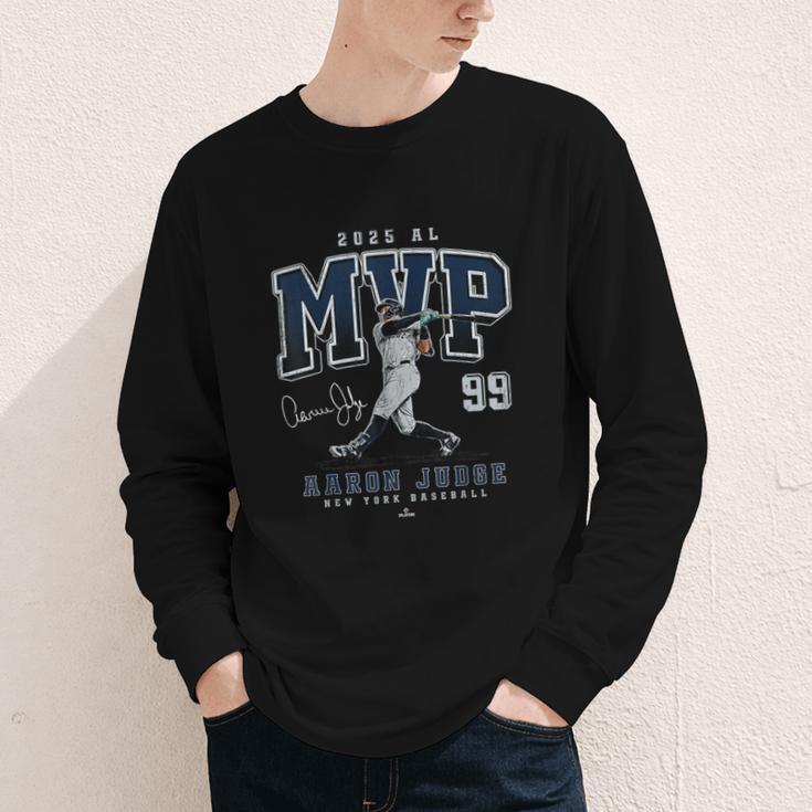 Aaron Judge 2025 AL MVP New York Baseball MLBPA Youth Long Sleeve Tee