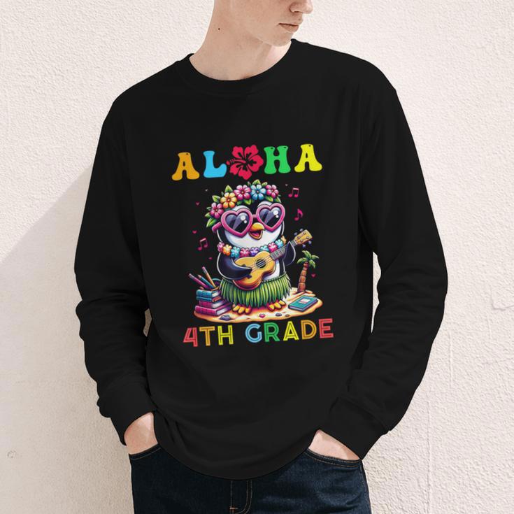 Aloha Fourth Grade Penguin Hawaii Back To School Kids Girl Youth Long Sleeve Tee Aloha Fourth Grade Penguin Hawaii Back To School Kids Girl Youth Long Sleeve Tee
