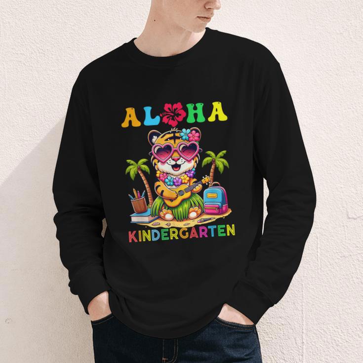 Aloha Kindergarten Tiger Hawaii Back To School Kids Girls Youth Long Sleeve Tee Aloha Kindergarten Tiger Hawaii Back To School Kids Girls Youth Long Sleeve Tee