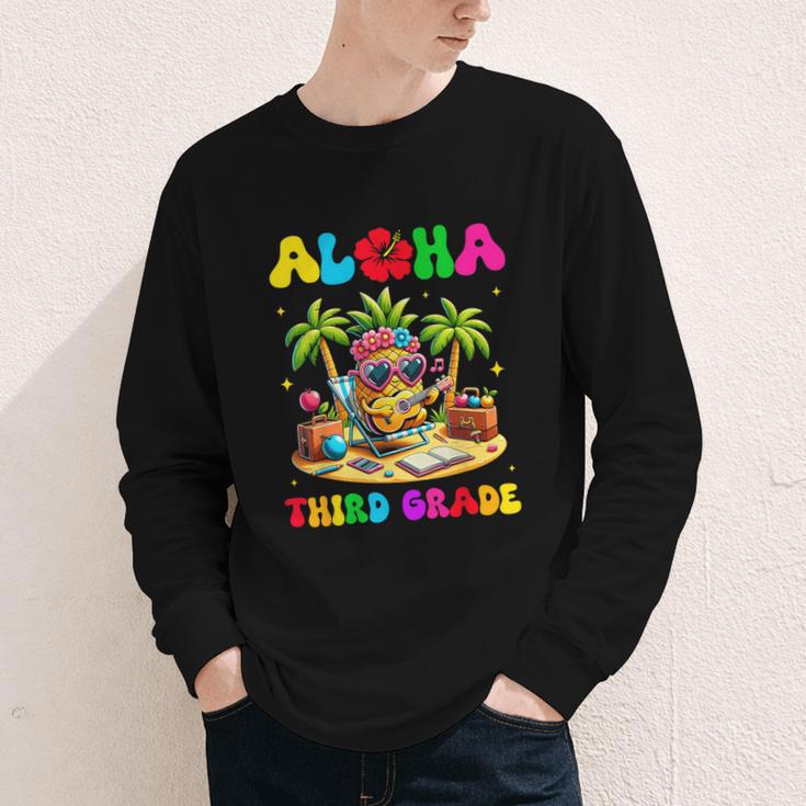 Aloha Third Grade Pineapple Hawaii Back To School Kids Girl Youth Long Sleeve Tee Aloha Third Grade Pineapple Hawaii Back To School Kids Girl Youth Long Sleeve Tee