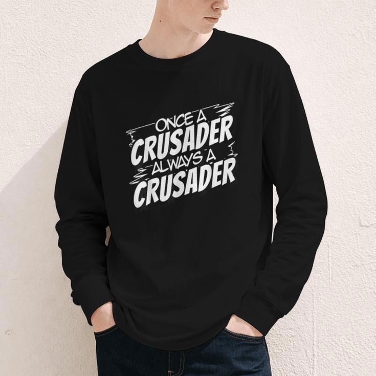 Always A Crusader Back To School Spirit Youth Long Sleeve Tee Always A Crusader Back To School Spirit Youth Long Sleeve Tee