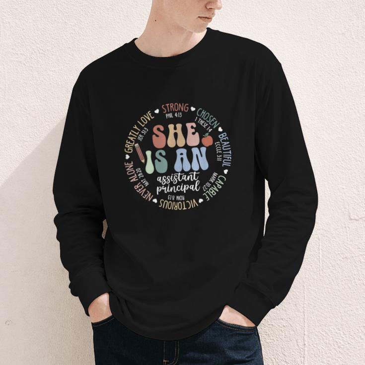 Assistant Principal God Says She Is Christian Back To School Youth Long Sleeve Tee Assistant Principal God Says She Is Christian Back To School Youth Long Sleeve Tee