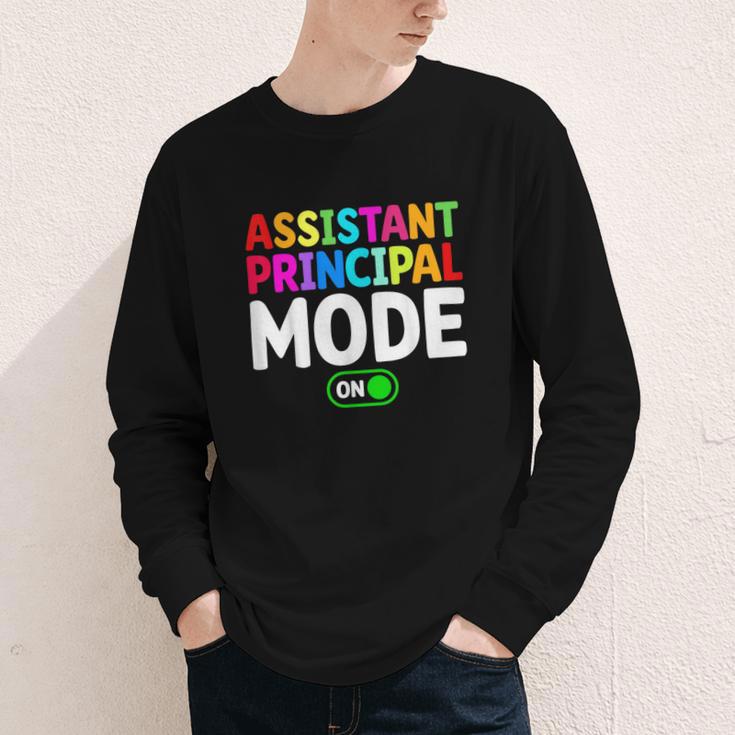 Assistant Principal Mode On Back To School Vice Principals Youth Long Sleeve Tee Assistant Principal Mode On Back To School Vice Principals Youth Long Sleeve Tee