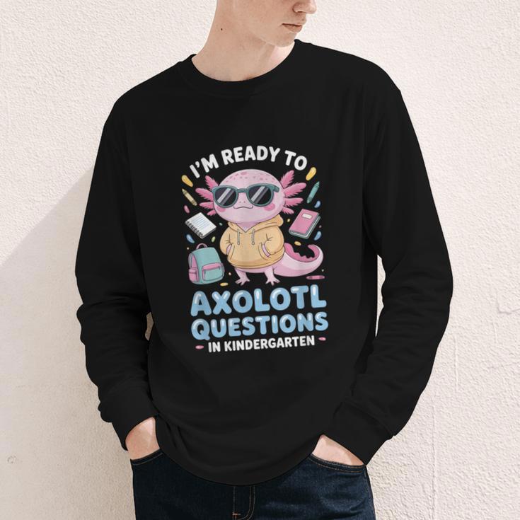 Axolotl Questions Kindergarten Back To School Youth Long Sleeve Tee