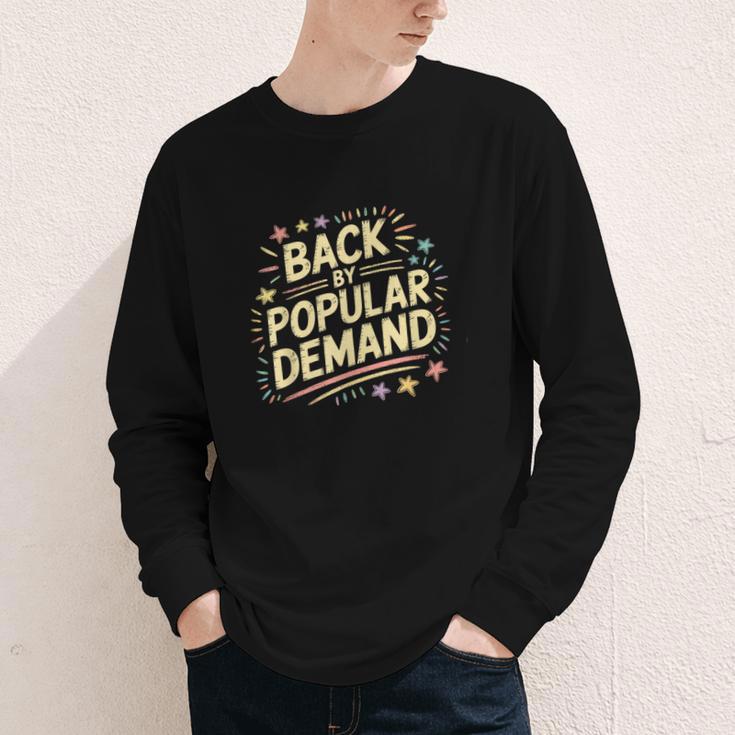 Back By Popular Demand Back To School Youth Long Sleeve Tee Back By Popular Demand Back To School Youth Long Sleeve Tee