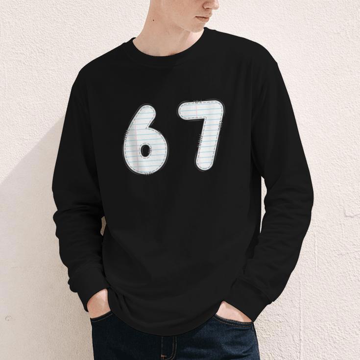 Back To School 67 Notebook Number For Class Year Youth Long Sleeve Tee Back To School 67 Notebook Number For Class Year Youth Long Sleeve Tee