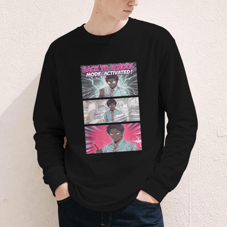 Back To School Anime Boys Student Girl Manga Kawaii Taecher Youth Long Sleeve Tee