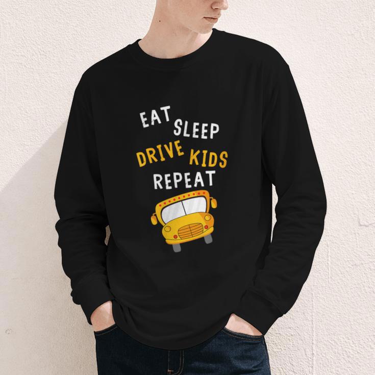 Back To School Bus Driver Appreciation Thank You Quote Youth Long Sleeve Tee