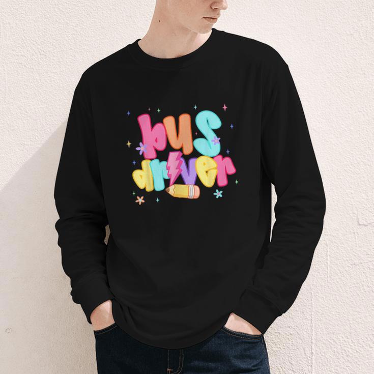 Back To School Bus Driver First Day Men Women Lighting Youth Long Sleeve Tee Back To School Bus Driver First Day Men Women Lighting Youth Long Sleeve Tee