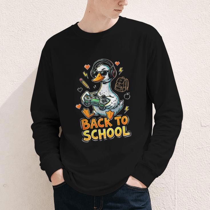 Back To School Gaming Kindergarten First Grade Goose Boys Youth Long Sleeve Tee