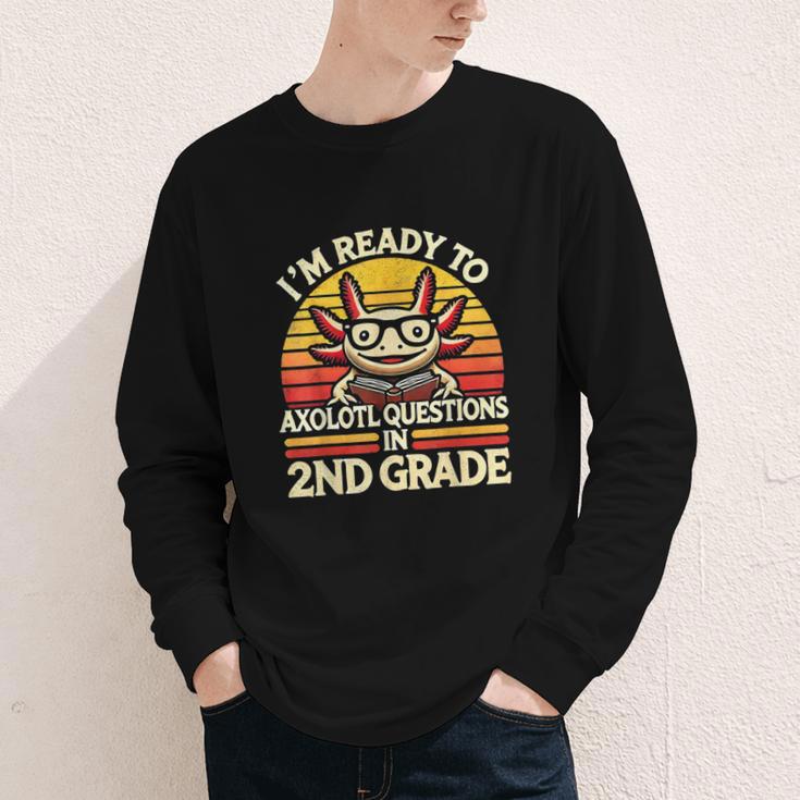 Back To School I'm Ready To Axolotl Questions In 2nd Grade Youth Long Sleeve Tee Back To School I'm Ready To Axolotl Questions In 2nd Grade Youth Long Sleeve Tee