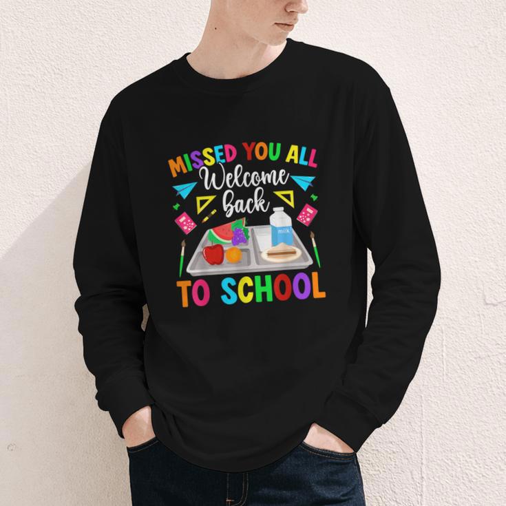 Back To School Lunch Lady First Day Of School Lunch Lady Youth Long Sleeve Tee