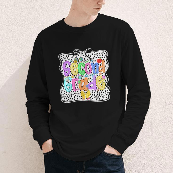 Back To School Second Grade Girls 2nd Grade Dalmatian Dots Youth Long Sleeve Tee Back To School Second Grade Girls 2nd Grade Dalmatian Dots Youth Long Sleeve Tee