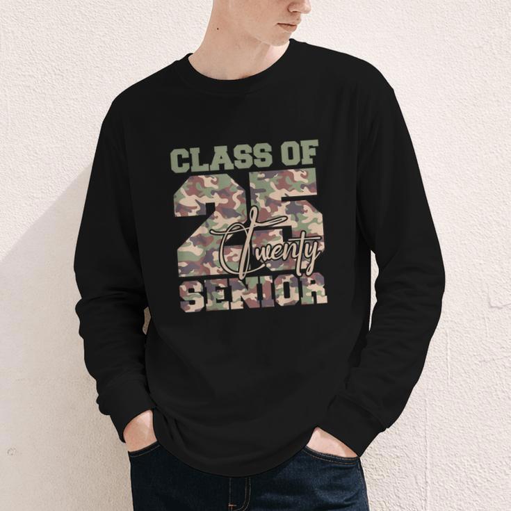 Back To School Senior 12th Grade Class Of 2025 Camouflage Youth Long Sleeve Tee Back To School Senior 12th Grade Class Of 2025 Camouflage Youth Long Sleeve Tee