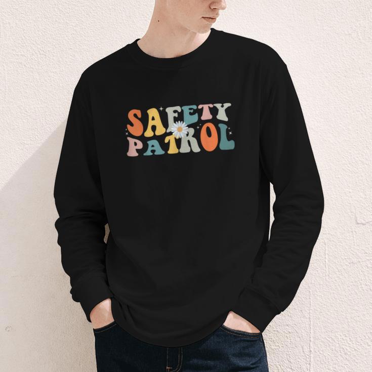 Back To School Student Safety Patrol Groovy Retro Youth Long Sleeve Tee Back To School Student Safety Patrol Groovy Retro Youth Long Sleeve Tee