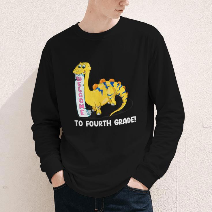 Back To School Welcome To Fourth Grade Youth Long Sleeve Tee Back To School Welcome To Fourth Grade Youth Long Sleeve Tee