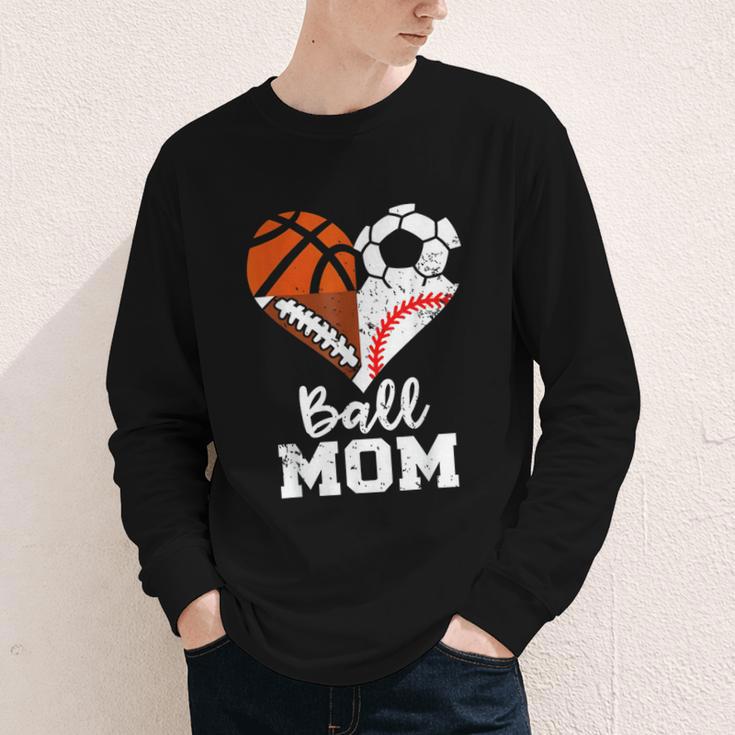 Ball Mom Heart Soccer Basketball Baseball Football Mom Youth Long Sleeve Tee Ball Mom Heart Soccer Basketball Baseball Football Mom Youth Long Sleeve Tee