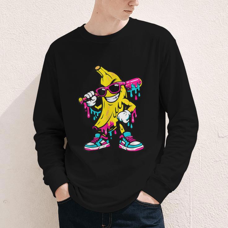 Banana Baseball Drip Youth Long Sleeve Tee Banana Baseball Drip Youth Long Sleeve Tee