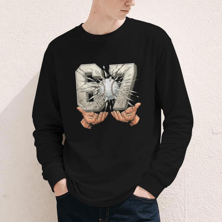 Baseball 67 Six Seven Gen Alpha Meme Youth Long Sleeve Tee Baseball 67 Six Seven Gen Alpha Meme Youth Long Sleeve Tee
