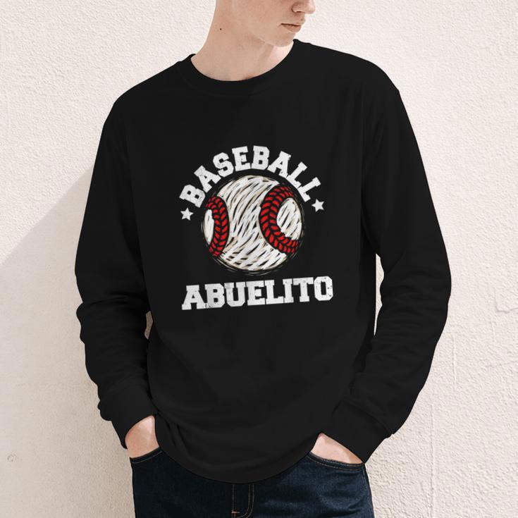 Baseball Abuelito Distressed Vintage Grandpa Game Day Youth Long Sleeve Tee Baseball Abuelito Distressed Vintage Grandpa Game Day Youth Long Sleeve Tee