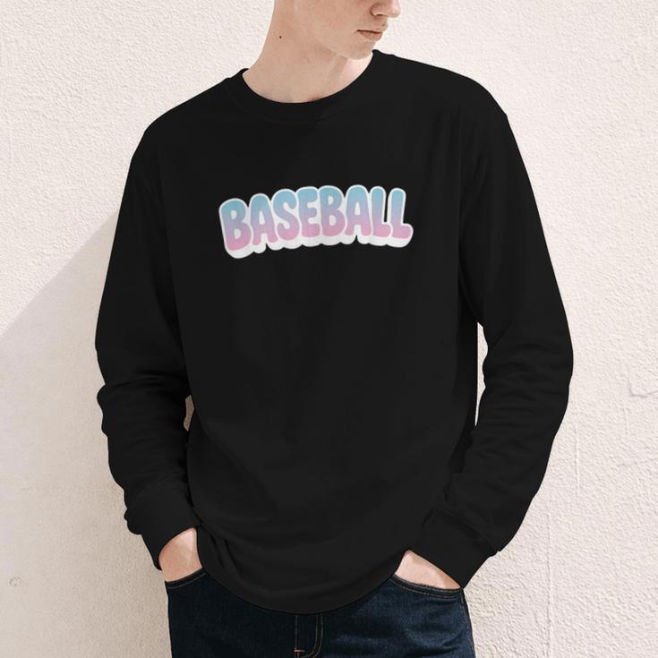 Baseball Bubble Letter Youth Long Sleeve Tee