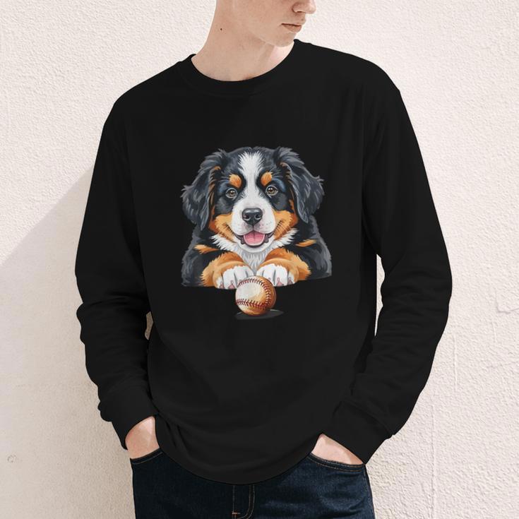 Baseball Dog Men & Women Youth Long Sleeve Tee Baseball Dog Men & Women Youth Long Sleeve Tee