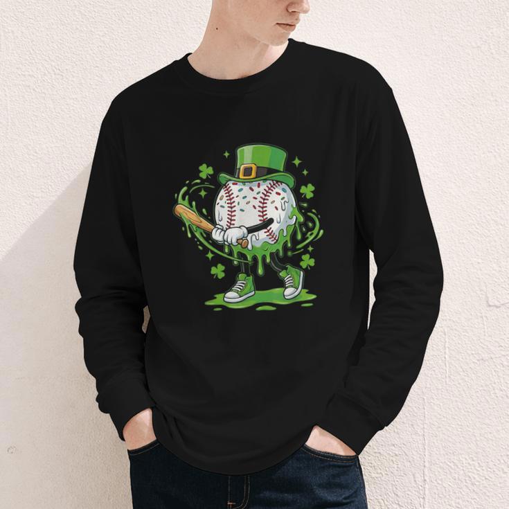 Baseball Drip For Boys Ice Cream Drip Youth St Patricks Day Youth Long Sleeve Tee Baseball Drip For Boys Ice Cream Drip Youth St Patricks Day Youth Long Sleeve Tee