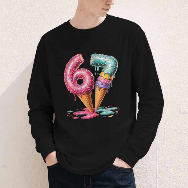Baseball Drip Ice Cream 67 Youth Long Sleeve Tee Baseball Drip Ice Cream 67 Youth Long Sleeve Tee