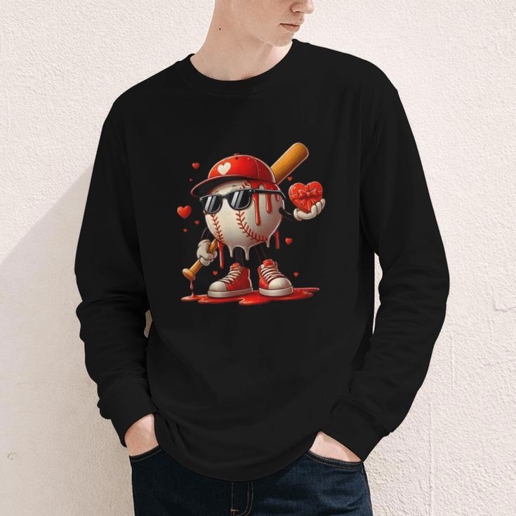 Baseball Drip Ice Cream Apparel Youth Boy Valentine Youth Long Sleeve Tee