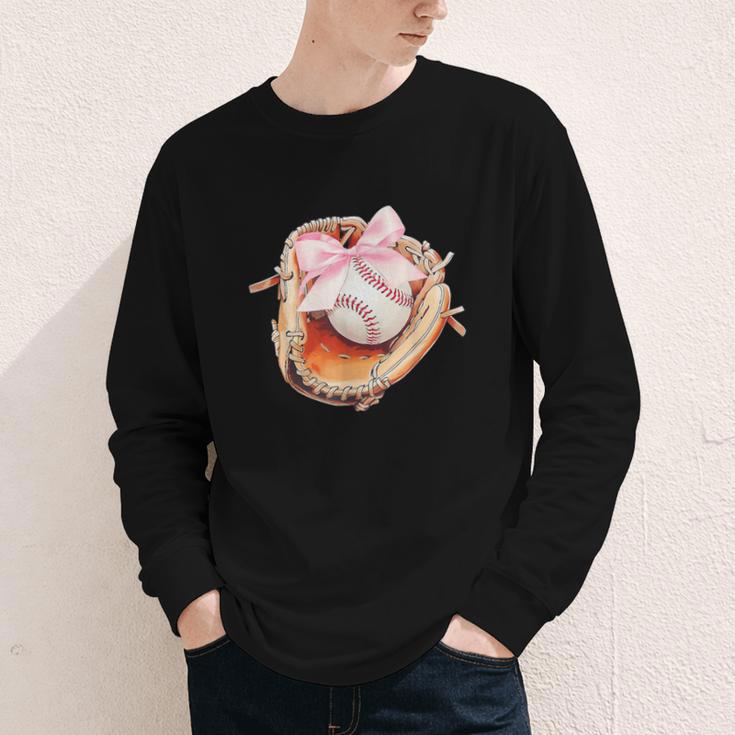 Baseball Drip Ice Cream Coquette Pink Bow Baseball Player Youth Long Sleeve Tee Baseball Drip Ice Cream Coquette Pink Bow Baseball Player Youth Long Sleeve Tee