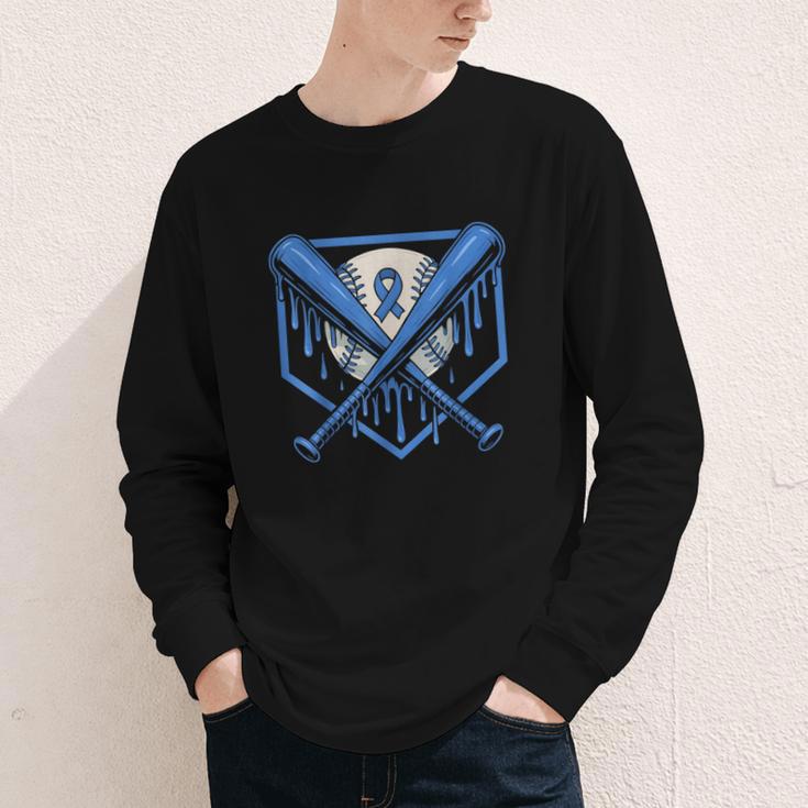 Baseball Drip Ice Cream Diabetes Awareness Ribbon Boys Girls Youth Long Sleeve Tee Baseball Drip Ice Cream Diabetes Awareness Ribbon Boys Girls Youth Long Sleeve Tee