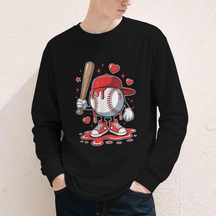 Baseball Drip Icecream Apparel Youth Boy Valentine Youth Long Sleeve Tee