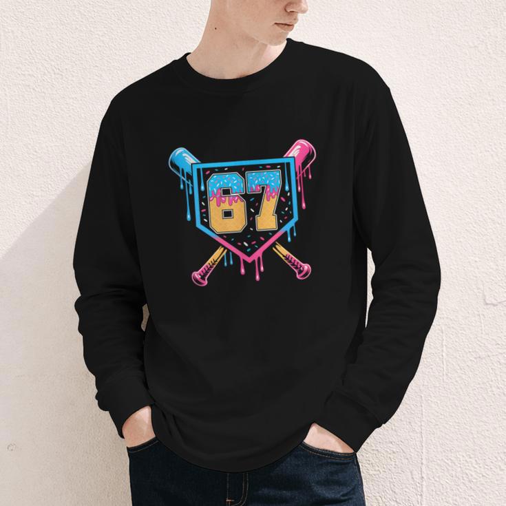 Baseball Drip Number 67 Player Or 67Th Birthday Youth Long Sleeve Tee Baseball Drip Number 67 Player Or 67Th Birthday Youth Long Sleeve Tee