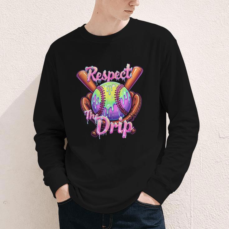 Baseball Drip Respect The Drip Purple Ice Cream Sprinkles Youth Long Sleeve Tee Baseball Drip Respect The Drip Purple Ice Cream Sprinkles Youth Long Sleeve Tee